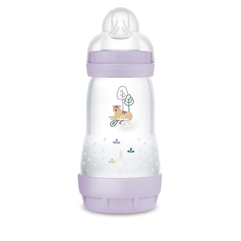 MAM Baby Easy Start 260ml - Mamadeira Anticólica com Bico Skinsoft Rosa