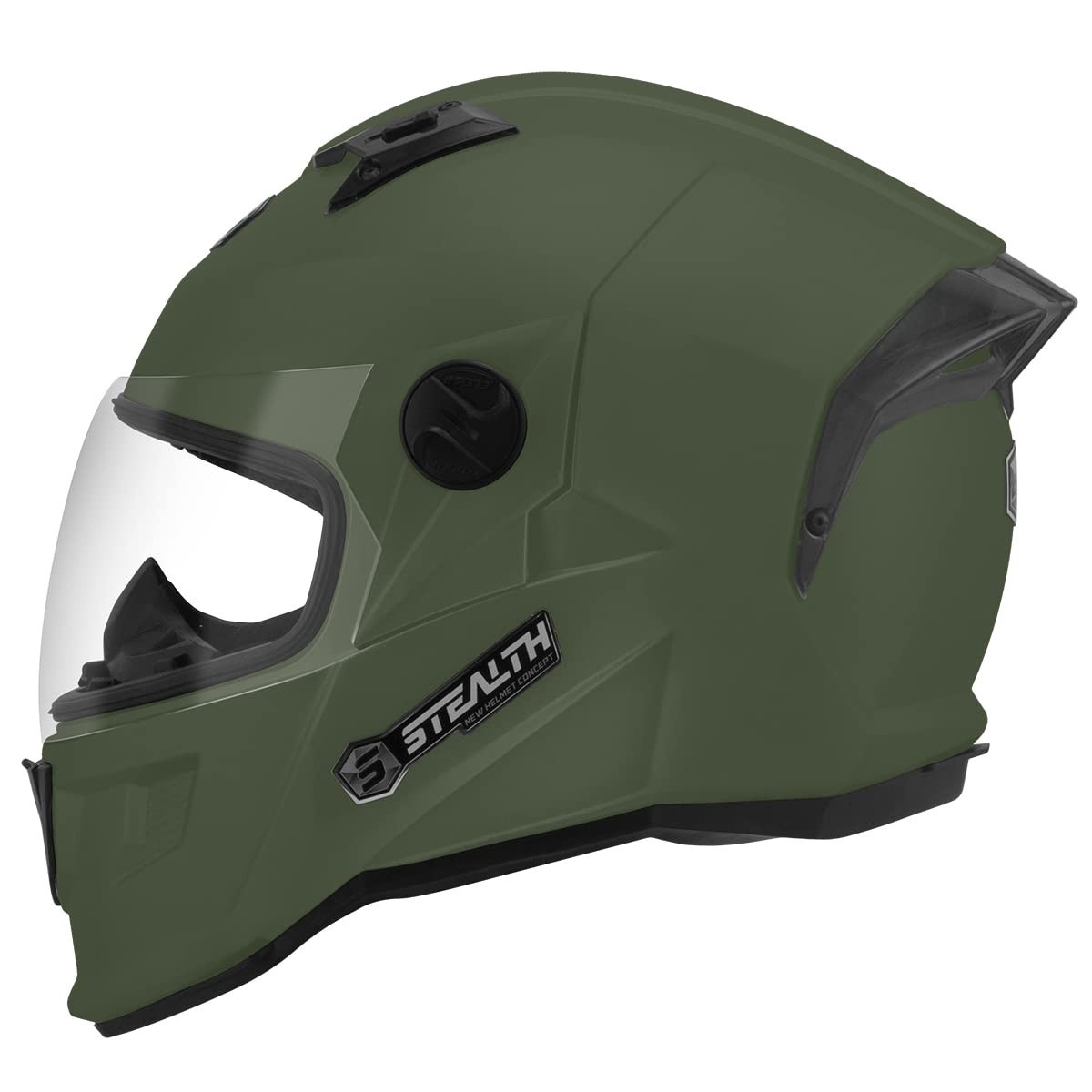 Capacete Fechado Pro Tork Stealth Solid Fosco Verde - Segurança e Estilo para Sua Pilotagem