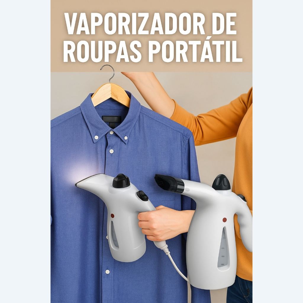 Steamer Vaporizador: Roupas Impecáveis em Minutos! ✨