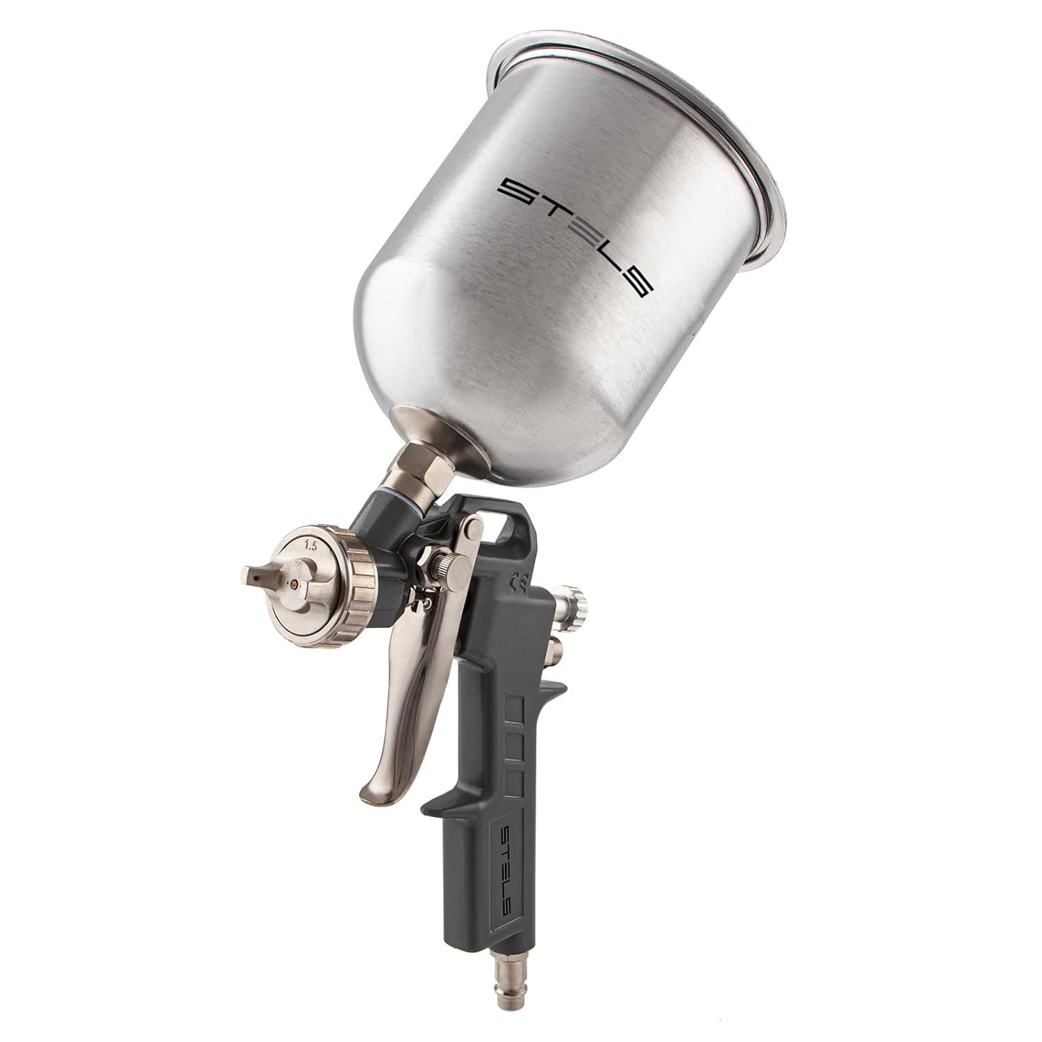 Stels Pistola Pintura Pneumática Gra Vidade Caneca 1 Litro