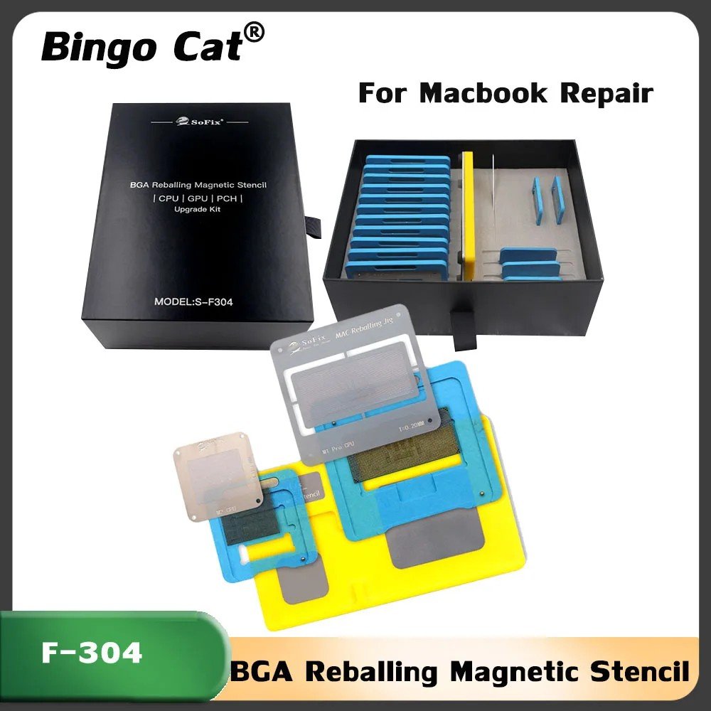 Stencil Reballing S-F304: Macbook, Intel M1/M2