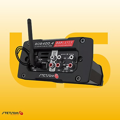 Stetsom Bob400.4 DSPlayer: Potência e Controle Total!