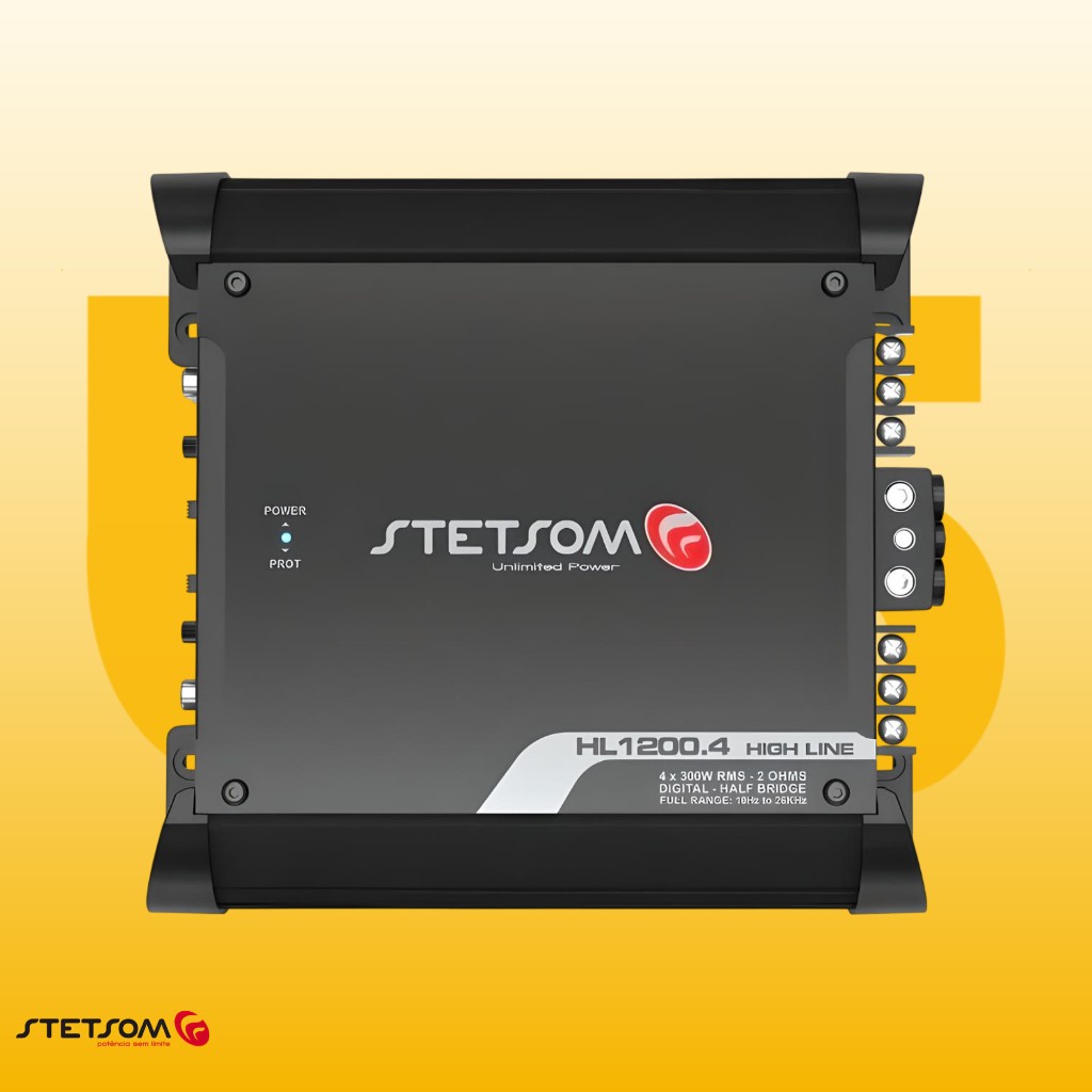 Stetsom HL1200.4: Amplificador 4 Canais 2 Ohms