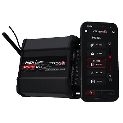 Stetsom HL400 DSPlayer: Amplificador 4x100W com Bluetooth