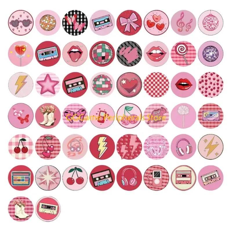 Stickers Estéticos Cerejas: 50 Adesivos à Prova D'Água