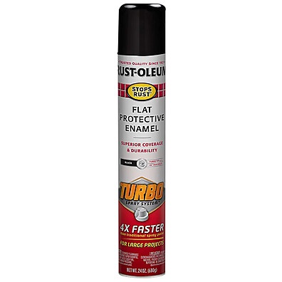 Stops Rust Turbo: Tinta Antiferrugem Spray Preto Brilhante