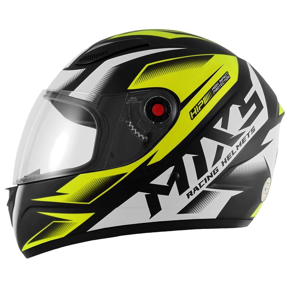 Capacete Fokker Storm Amarelo (Yellow) - Segurança e Estilo para Motociclistas Adultos Unissex