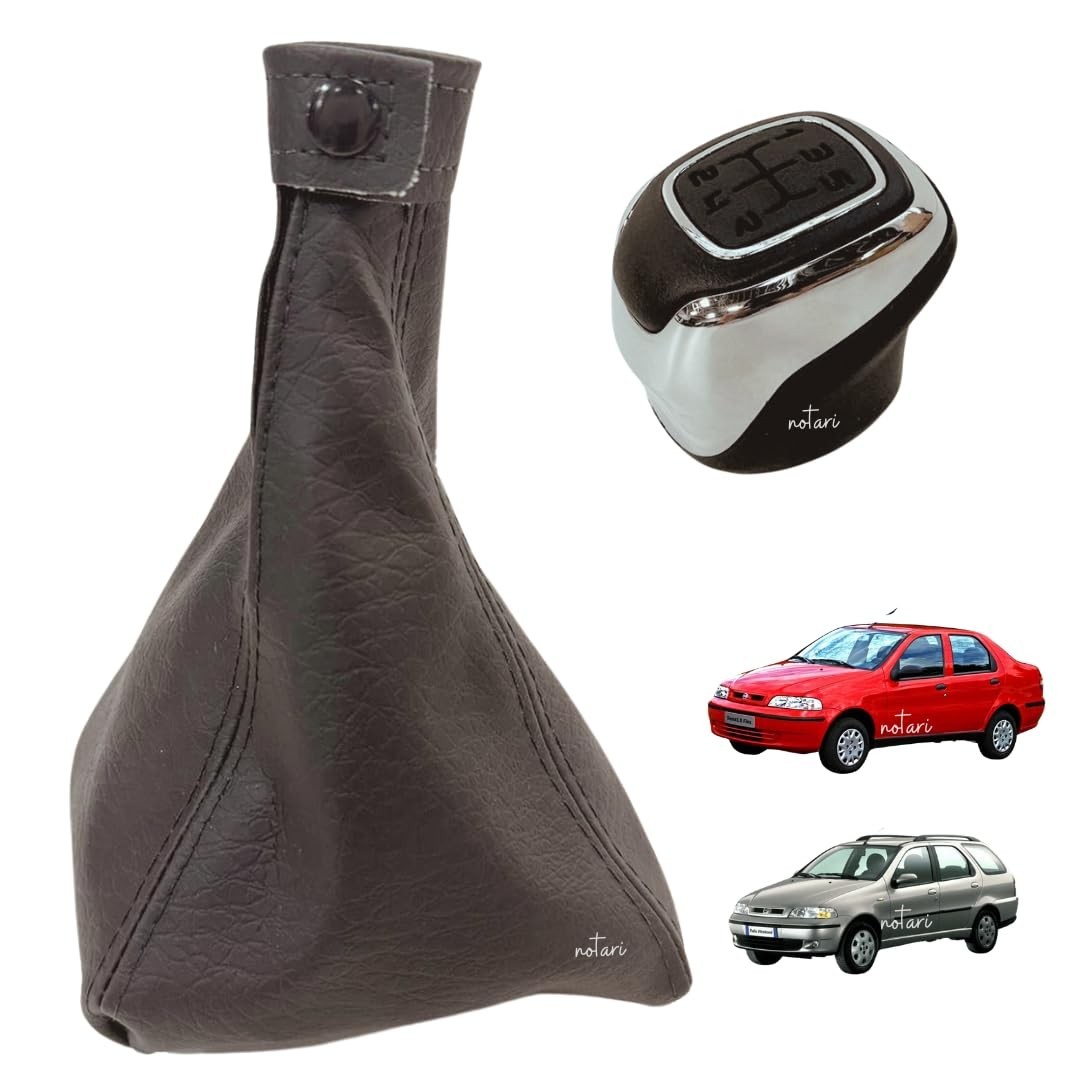 Bola Câmbio Cromada Coifa Fiat Palio Strada 1996-2002: Toque de Estilo e Conforto