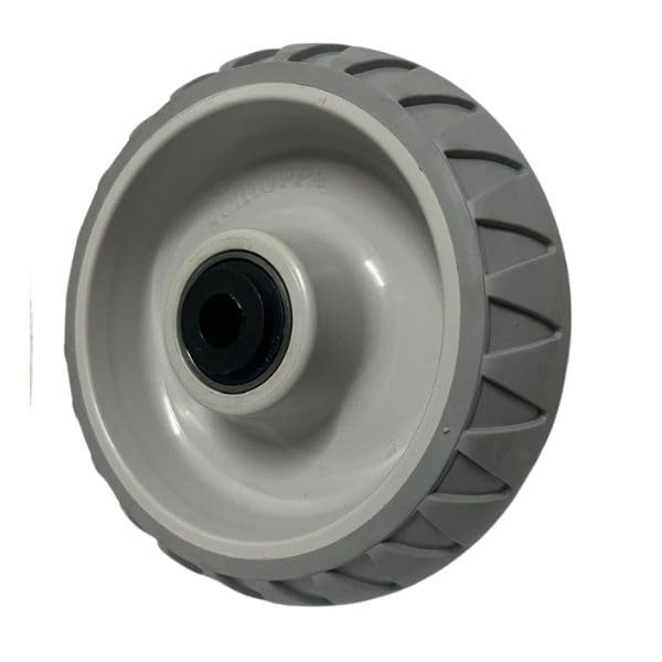 Roda de Borracha Schioppa Street Stre 6x2" - 250kg de Carga - Cinza