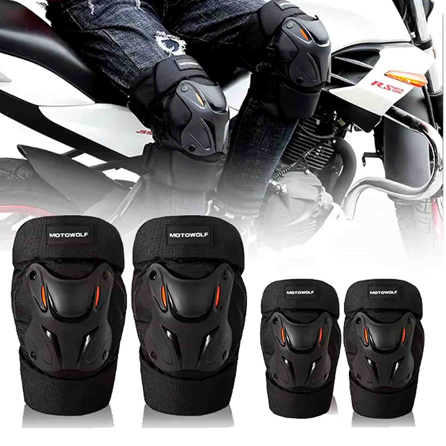 Joelheira e cotoveleira Motociclista Street Highway Off Road
