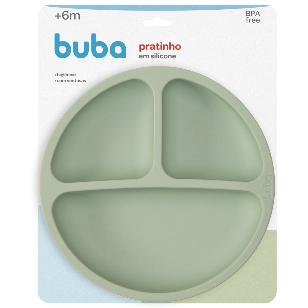 Pratinho de Silicone com Ventosa Buba: Refeição Sem Stress!