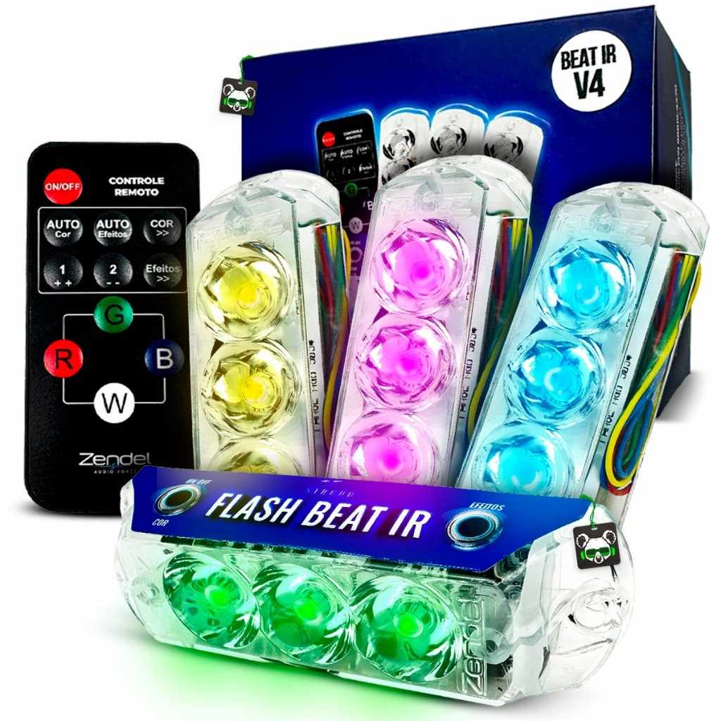 Strobo Beat V4: Efeito Visual Incrível no seu Carro!