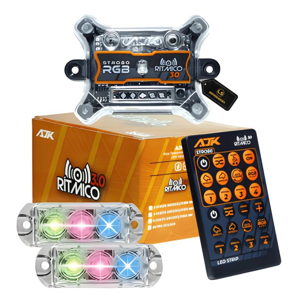 Strobo RGB AJK 3.0: Efeitos Incríveis!