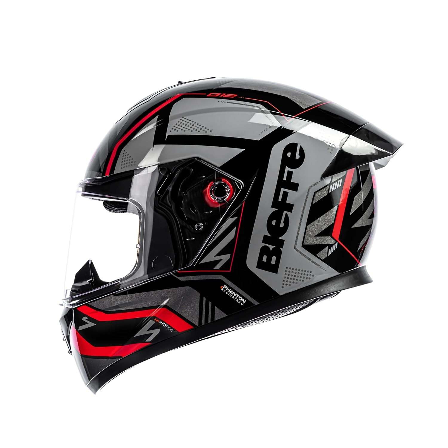 Capacete Fechado Bieffe B-12 Phanton Preto/Grafite 62: Segurança e Estilo para Sua Moto