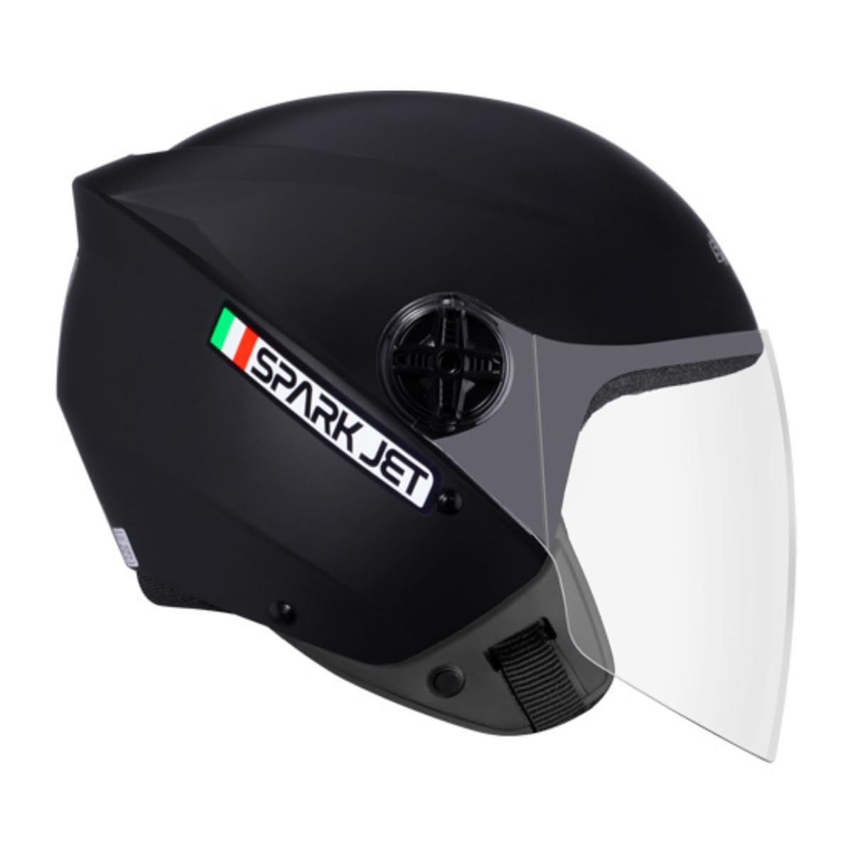 Capacete EBF Spark Jet Solid Preto Fosco 56: Estilo e Segurança para Sua Pilotagem