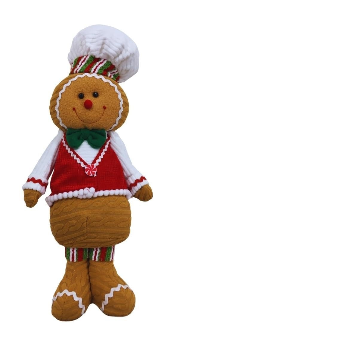 Biscoito Natalino Decorativo Gingerbread com Touca - Decoração Encantadora para sua Árvore de Natal