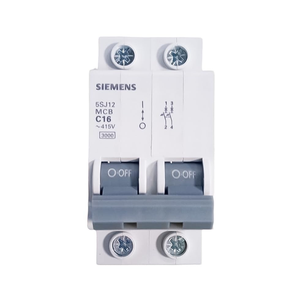 Disjuntor Bipolar Siemens 5SJ1 Curva C 50A: Segurança e Proteção para sua Instalação