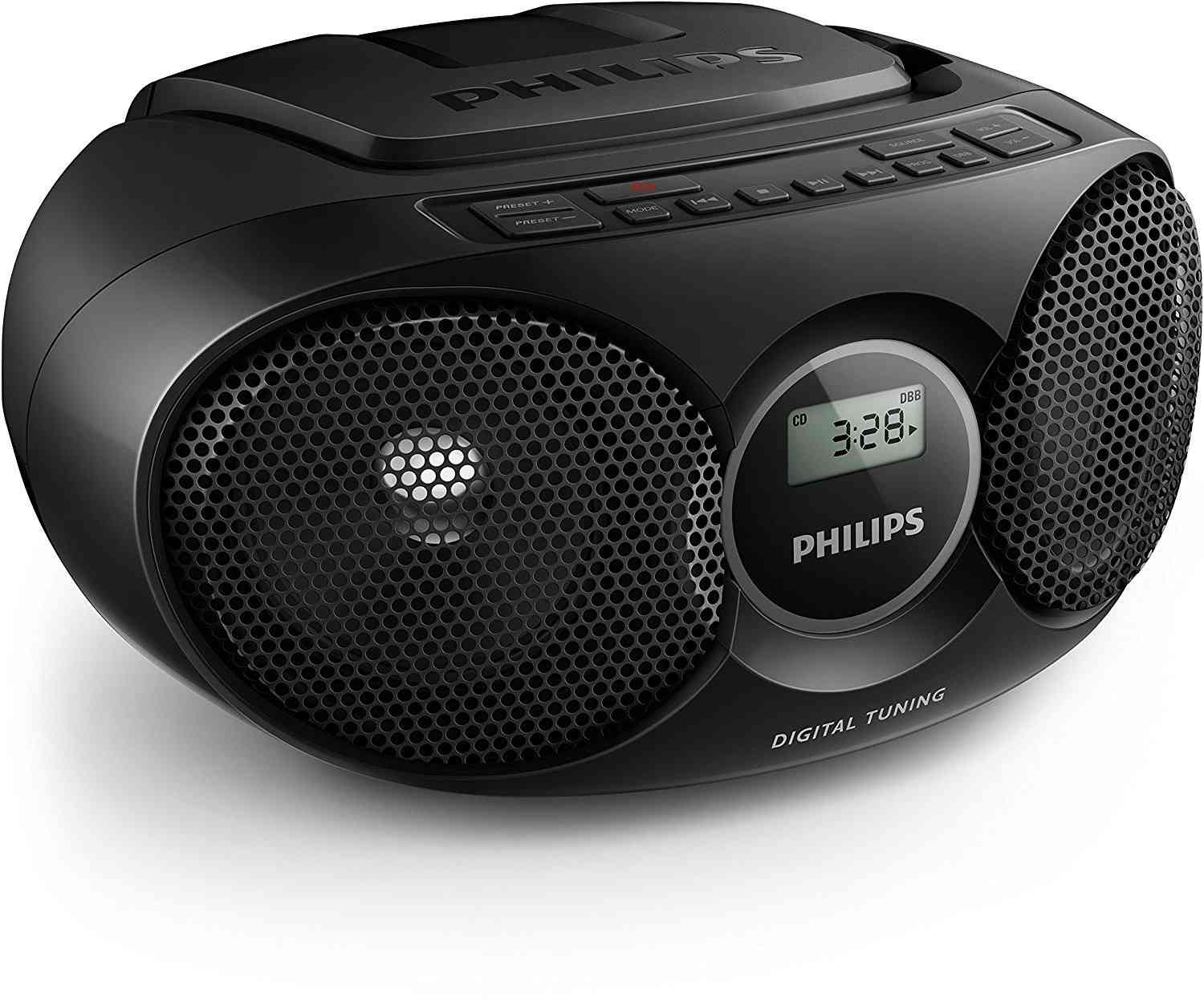 Rádio CD Philips AZ215/12: Som Potente e Portátil para Sua Música Favorita