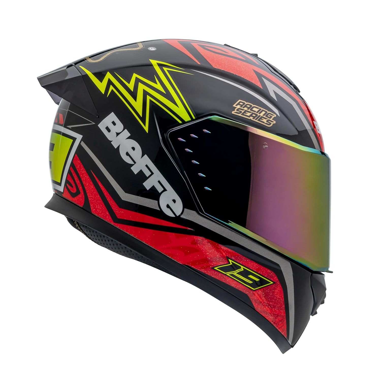 Capacete Moto Masculino Bieffe B12 Qtr Vermelho Aerofólio: Segurança e Estilo para Sua Pilotagem