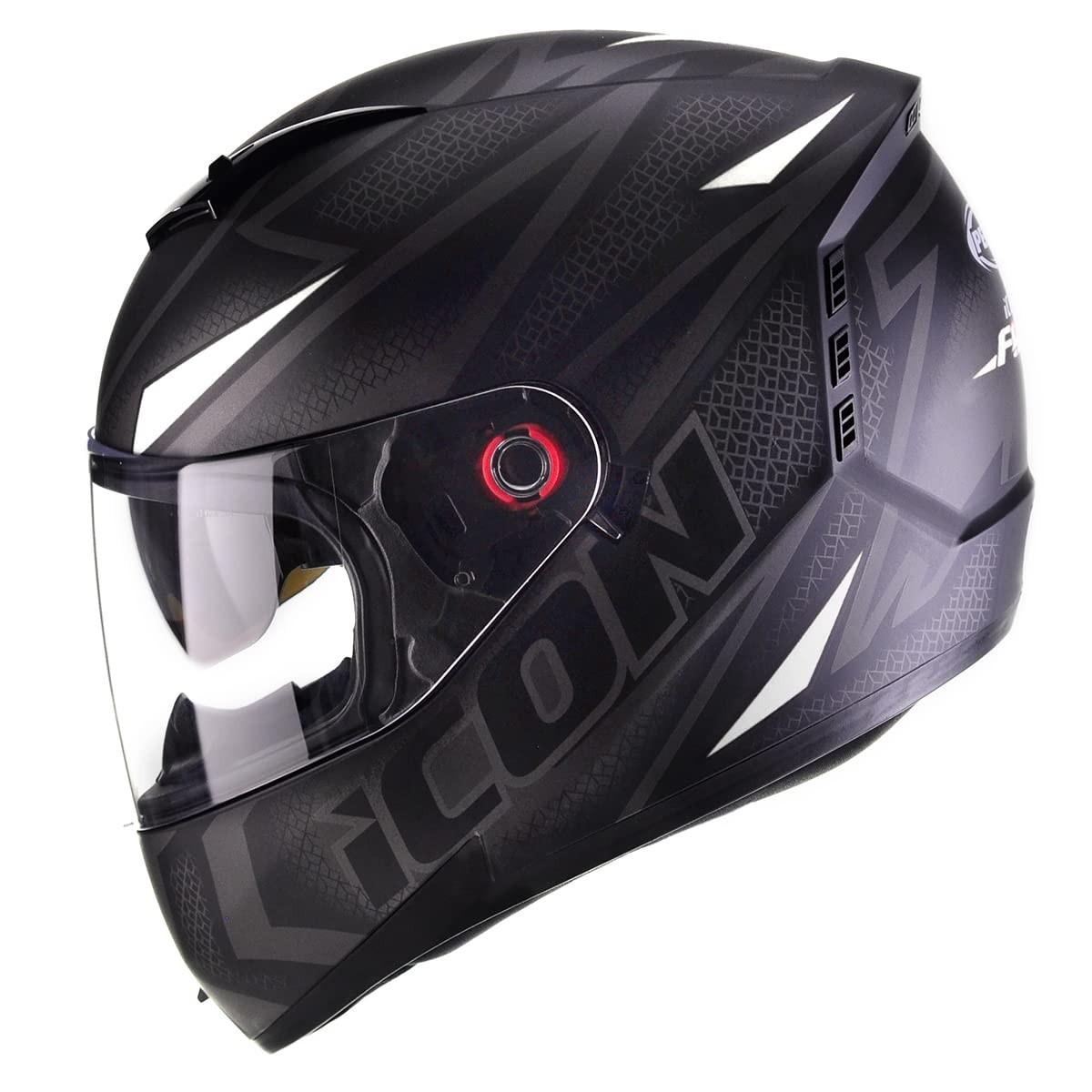 Capacete Moto Peels Icon Fast Preto Fosco Branco - Segurança e Estilo para Sua Pilotagem