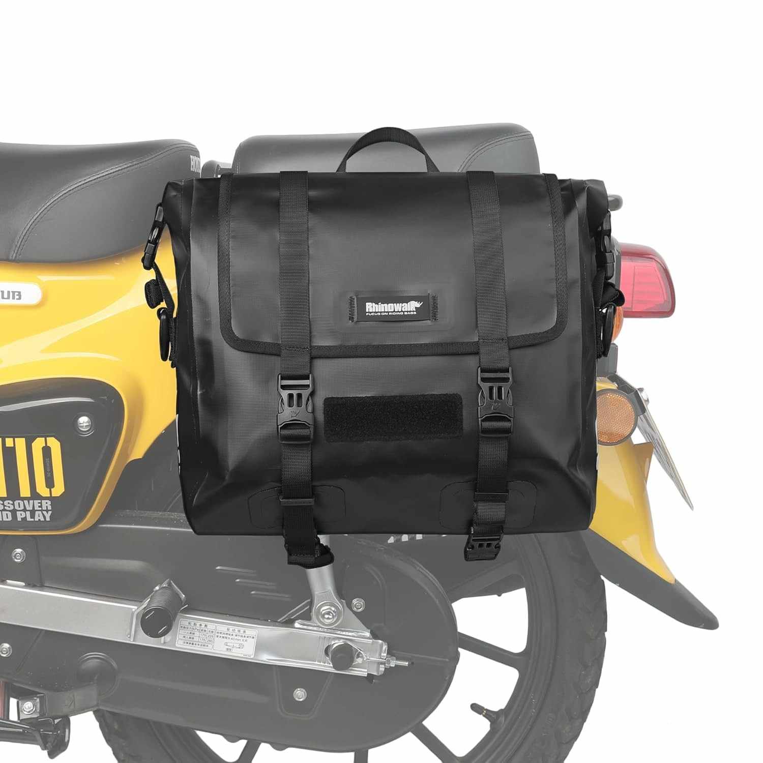 Alforjes de Moto Rhinowalk 15L: Aventura Impermeável e Liberação Rápida para Sua Motocicleta