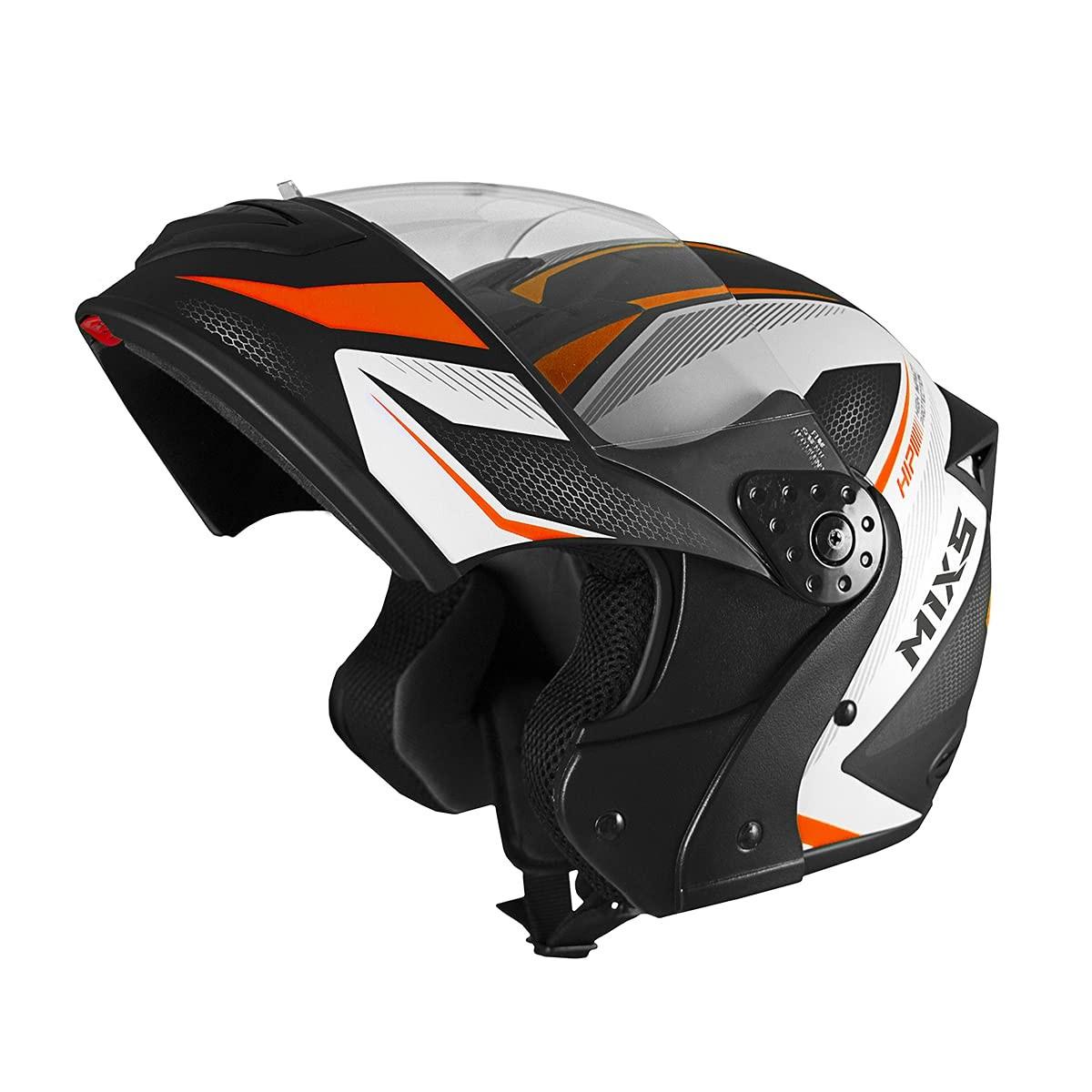Capacete Escamoteável Mixs Gladiator Neo 60 Laranja: Segurança e Estilo para Sua Pilotagem
