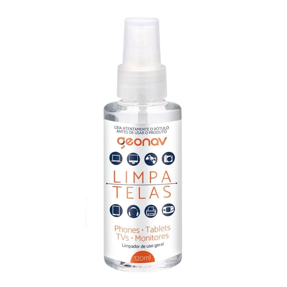 Kit Limpa Telas Geonav 120ml - Solução Ecológica para Toda sua Tecnologia