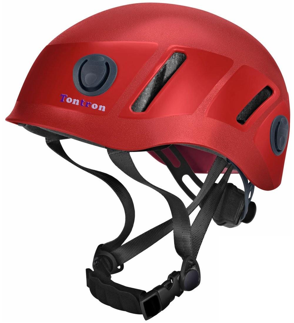 Capacete de Escalada Tontron Adulto Vermelho - Segurança e Conforto para suas Aventuras