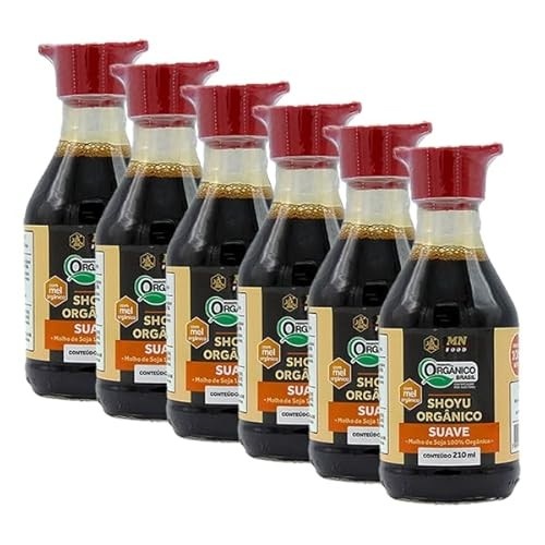 Kit 6X: Shoyu Orgânico Suave MN Food 210ml