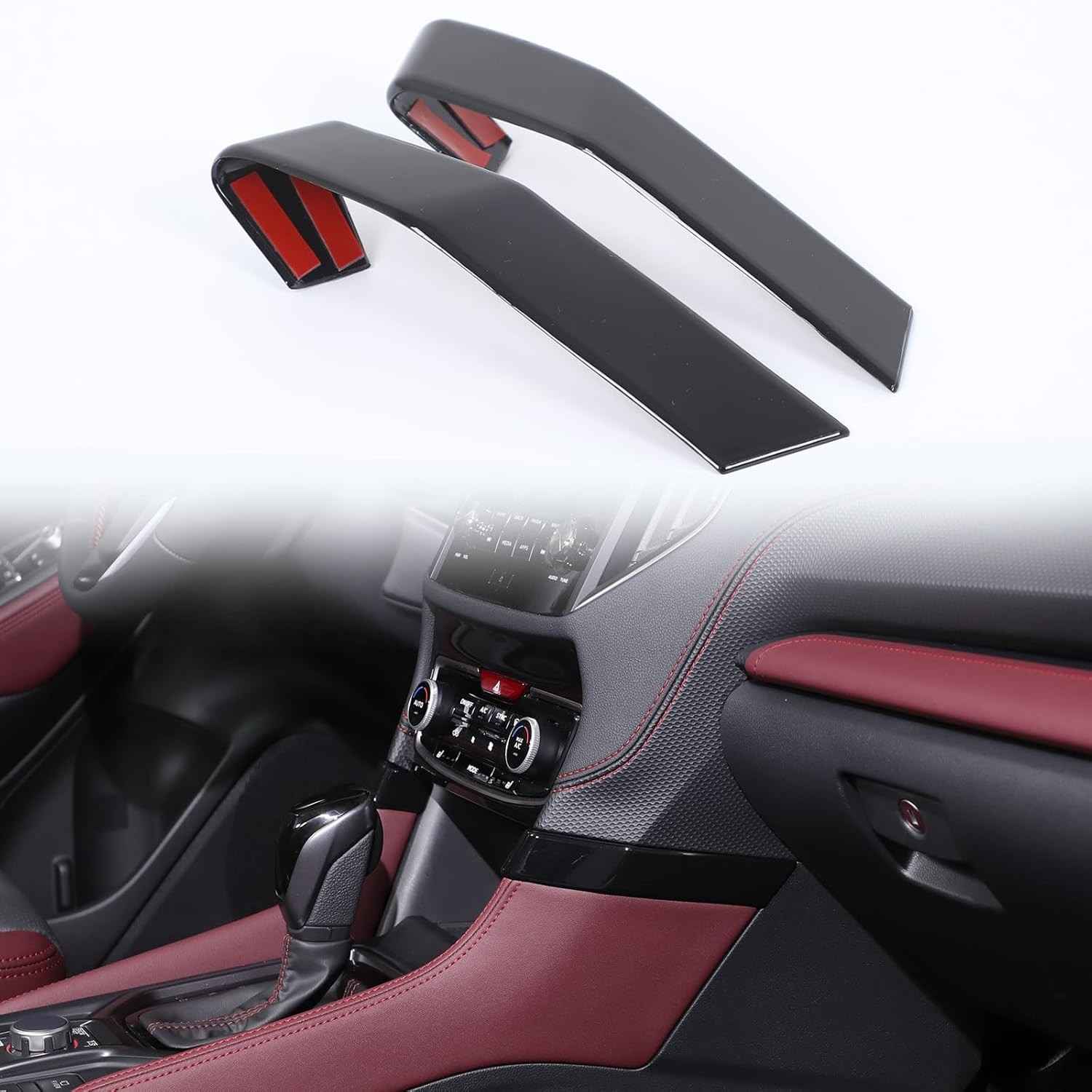 Acabamento Painel Central Subaru Forester 2019-2024 - Preto Piano | Aotumcer