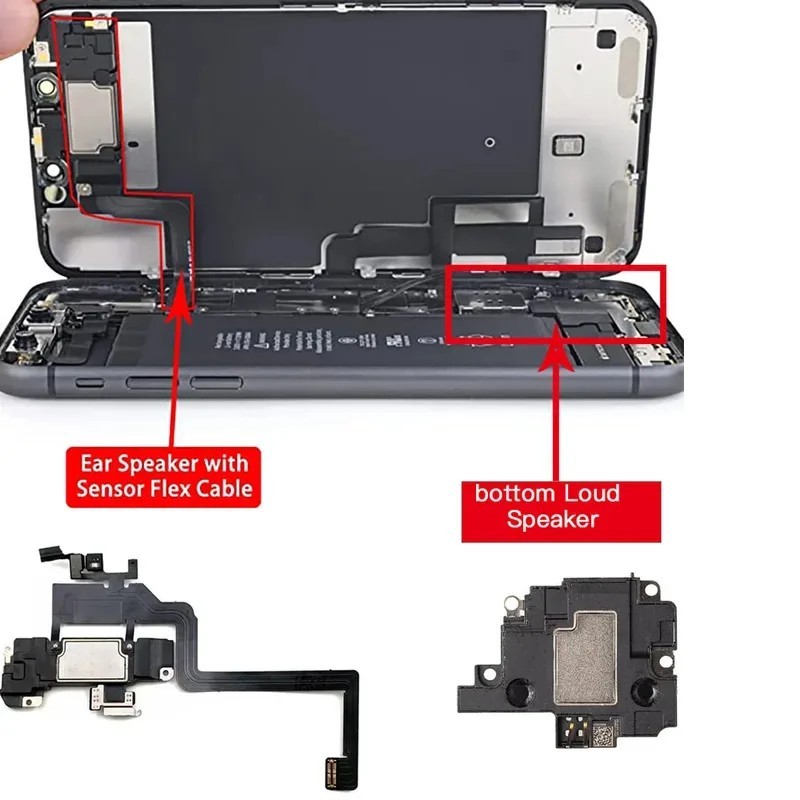 Substituição Alto-Falante iPhone: Sensor e Cabo Flexível