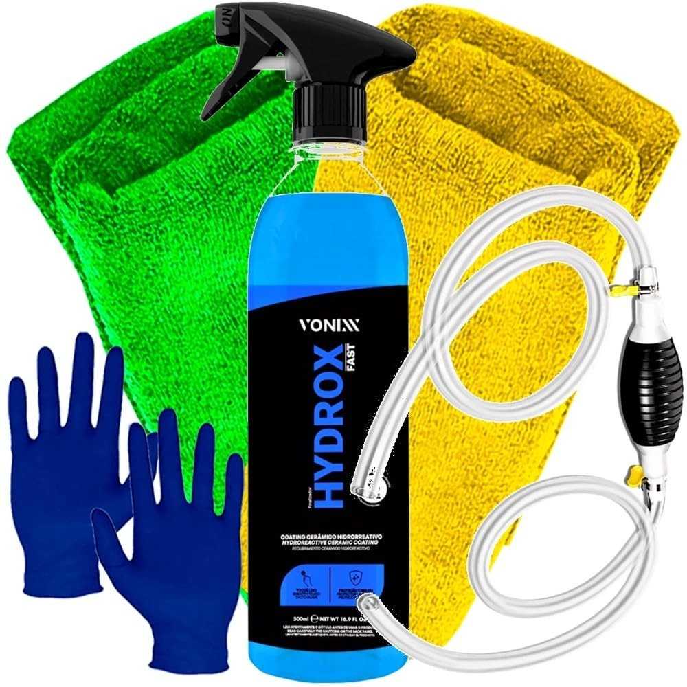 Kit Hydrox Fast Vonixx + Bomba Sucção Karbox: Limpeza Profissional Automotiva Completa