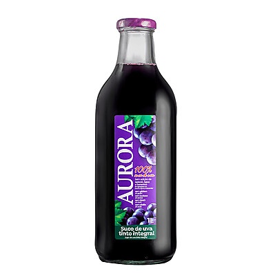 Suco de Uva Aurora Tinto: 100% Natural e Integral