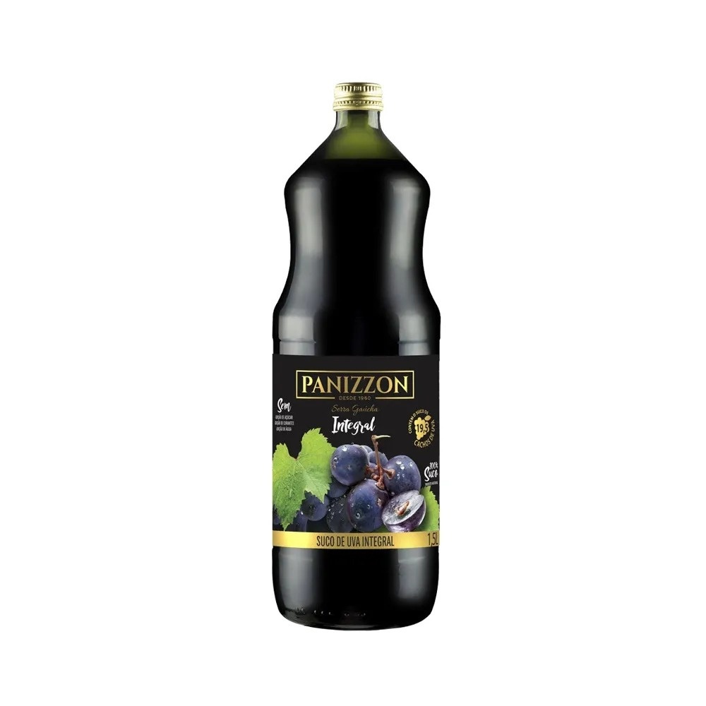 Suco de Uva Tinto Integral Panizzon 1,5L: Sabor e Qualidade da Serra Gaúcha
