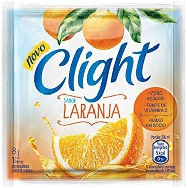 Suco de Frutas em Pó Zero Açúcar 8g c/15 - Clight (Laranja)