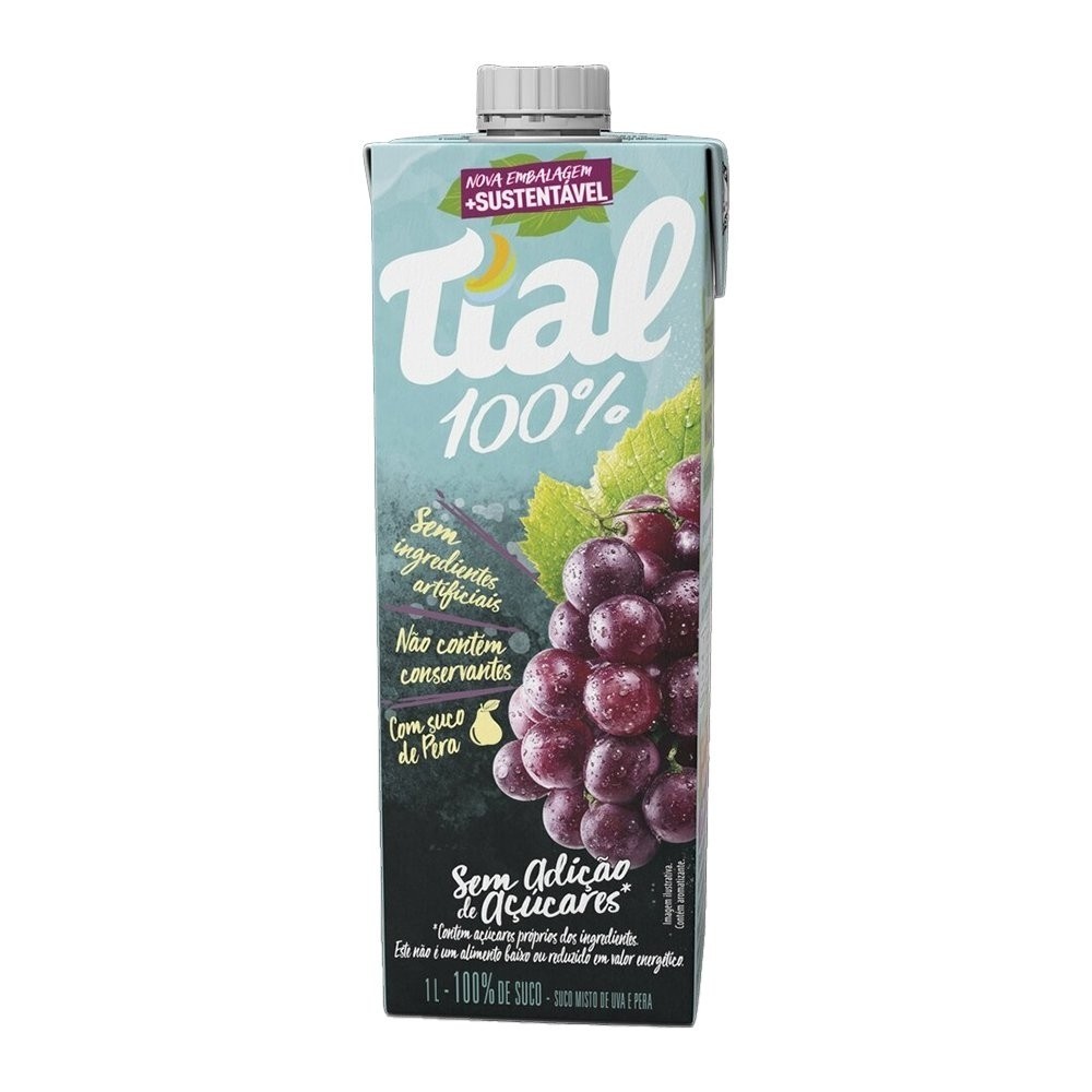 Suco Tial Uva e Pera 1L: 12 Unidades Deliciosas!