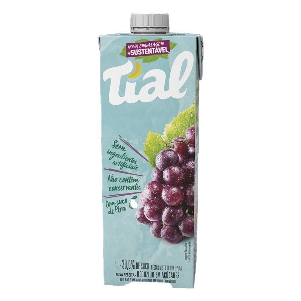 Suco Tial Uva e Pera: Sabor e Saúde em 1L!