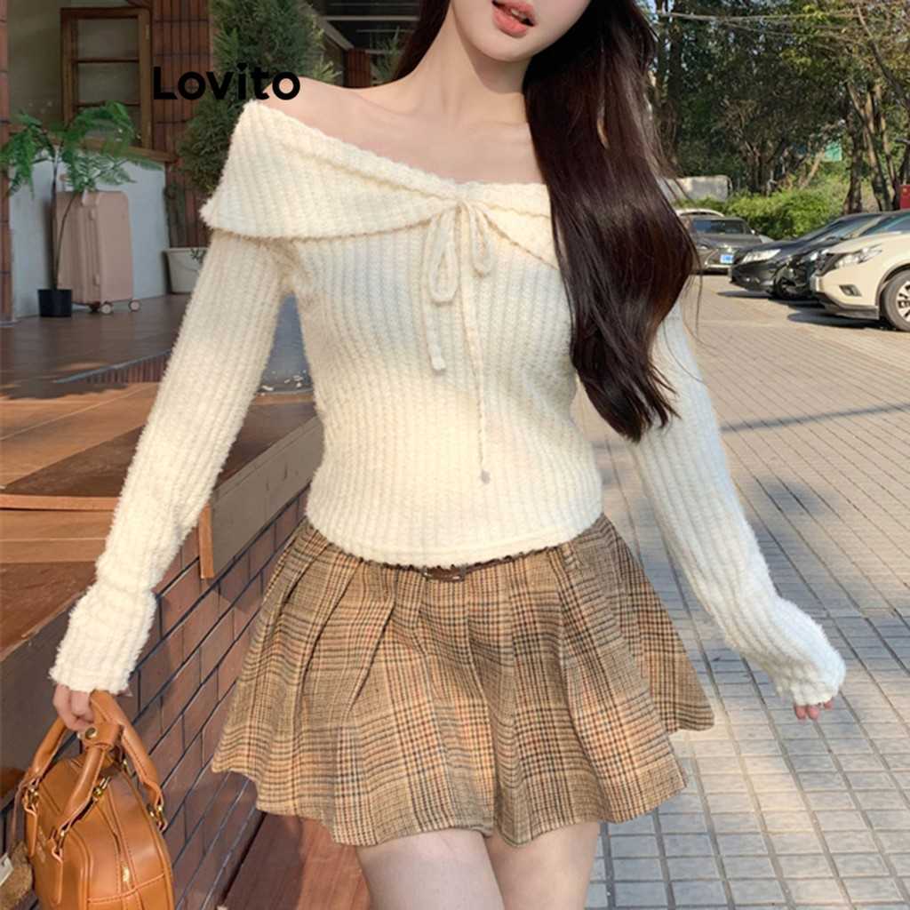 sueter-feminino-casual-com-laco-lovito