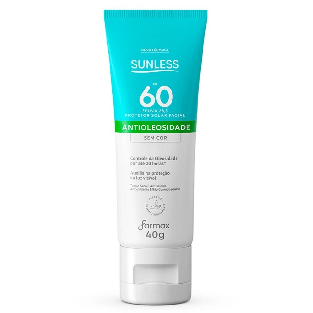 Sunless FPS 60: Proteção Solar Facial Completa
