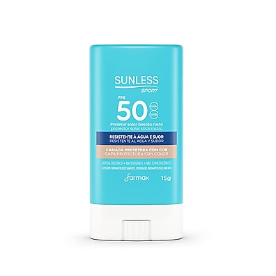Sunless Sport FPS 50: Proteção Solar com Cor