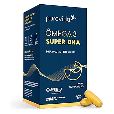 Super Ômega 3 DHA: Saúde do Cérebro e Coração
