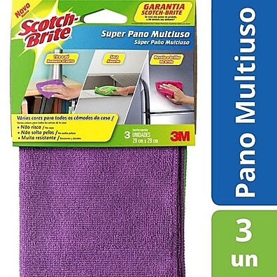 Super Pano Multiuso 3M: Limpeza Impecável!