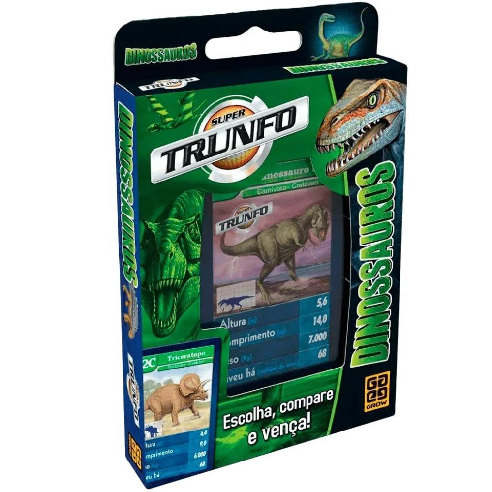 Super Trunfo Dinossauros Grow: Batalha Pré-Histórica!
