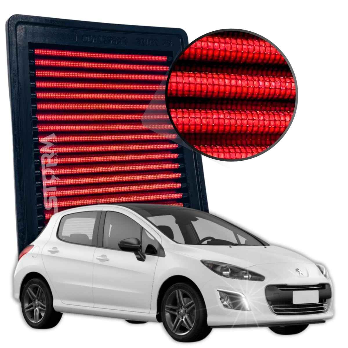 Filtro de Ar Esportivo Peugeot 308 2.0 16v Flex (2014-2016) - Desempenho e Durabilidade Superior