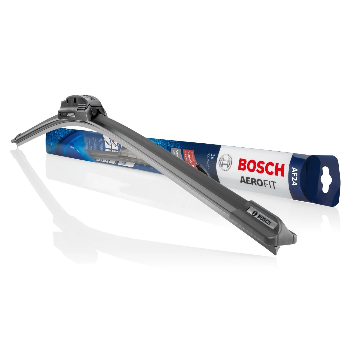 Palheta Dianteira Bosch Aerofit AF24: Visibilidade Impecável e Durabilidade Superior (24"/600mm)