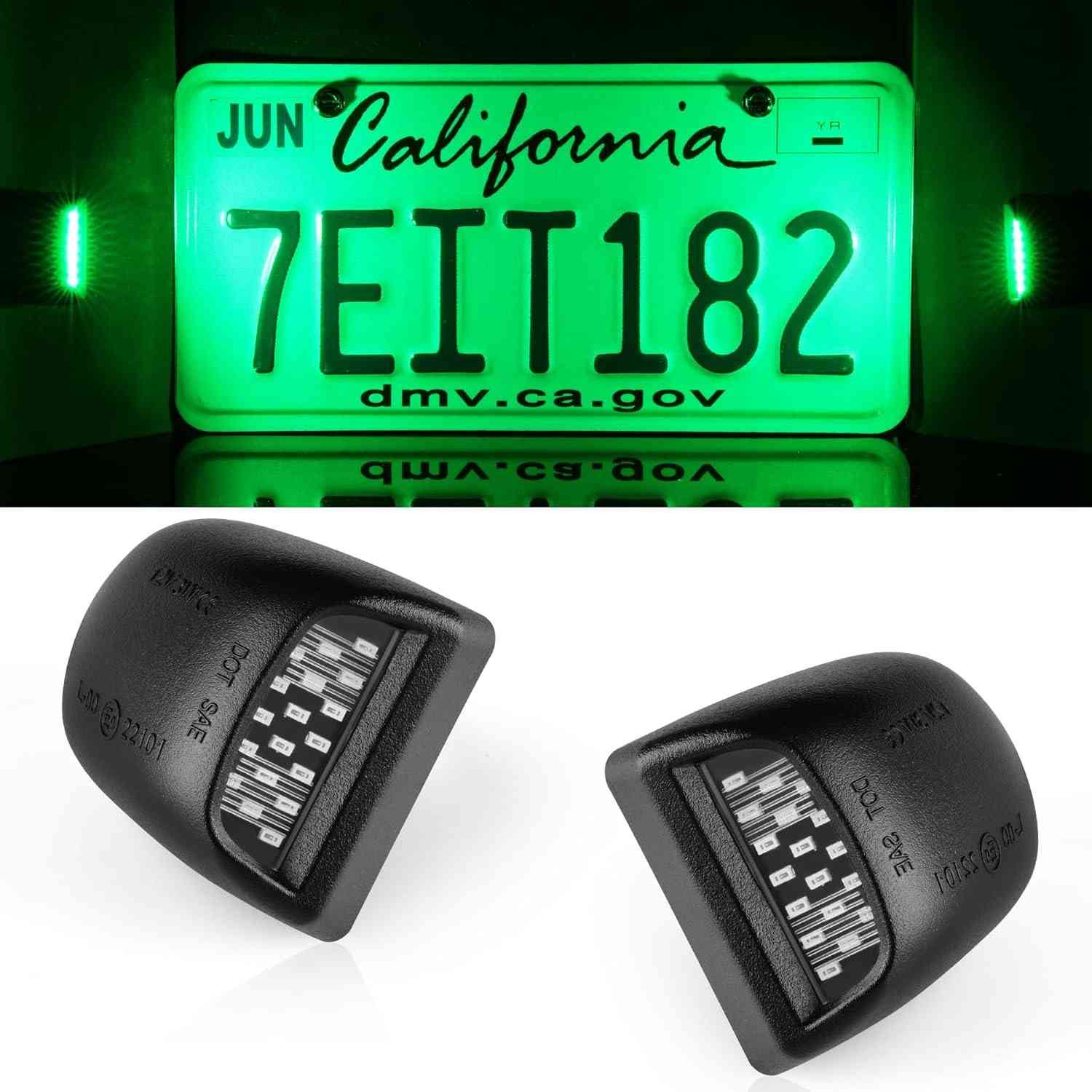 Luz de Placa LED LivTee: Iluminação Superior para Chevy Silverado, Tahoe, GMC Sierra e Cadillac Escalade