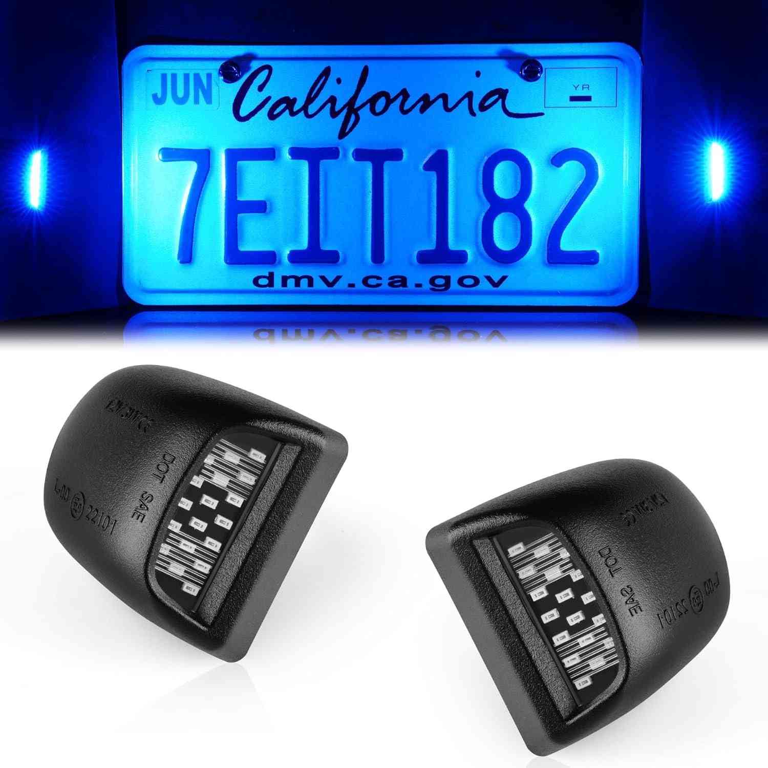 Luz de Placa LED LivTee para Silverado, Tahoe, Sierra - Iluminação Superior e Durável