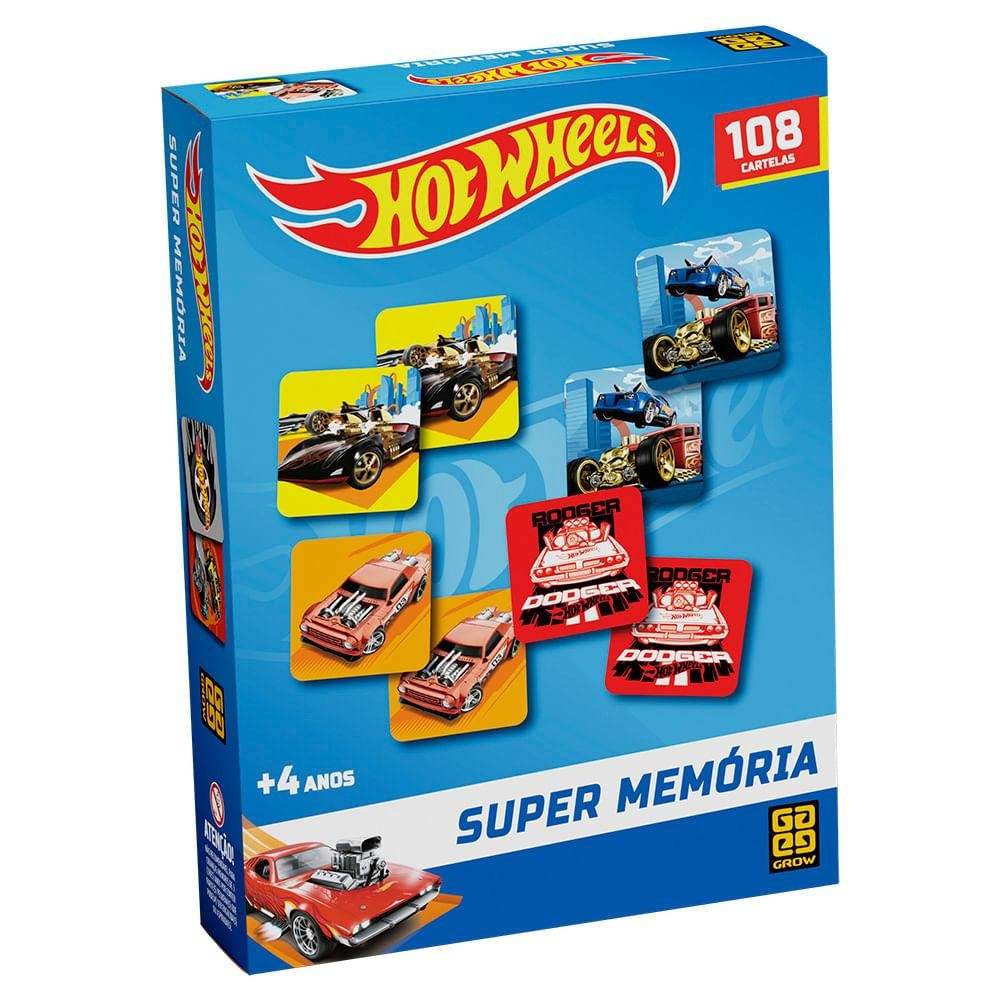 Supermemória Hot Wheels: Divirta-se e Teste sua Memória!