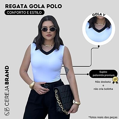 Regata Gola Polo Feminina: Estilo e Conforto Suplex