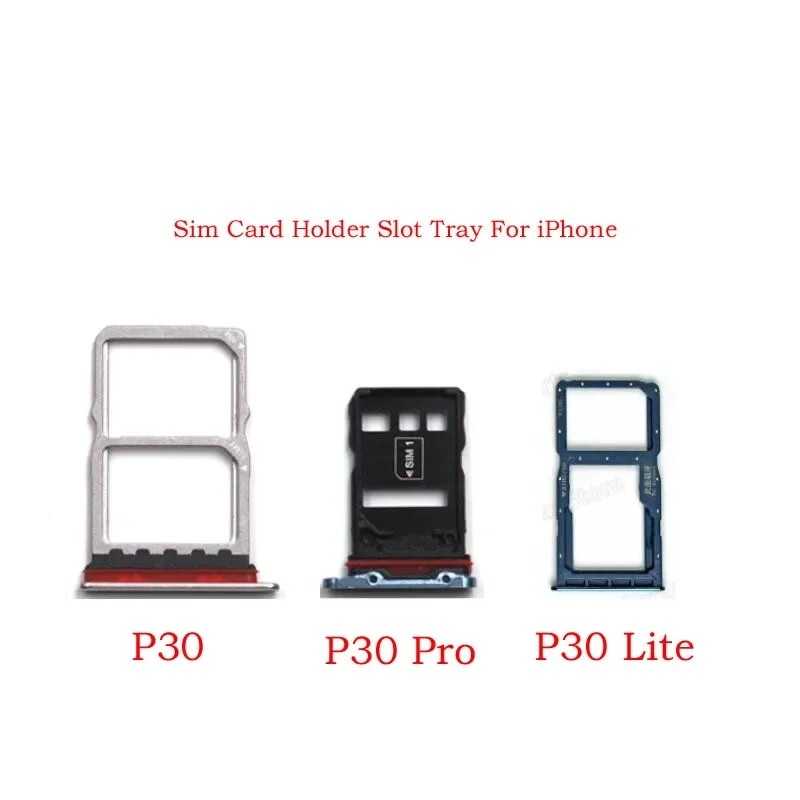 Suporte Bandeja Chip Huawei P30/Pro/Lite - 10 Unidades